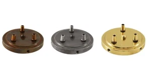 Multi-Outlet Deckenrose, 3-Wege Outlet - Massivmessing - vier Farben vorhanden - Bild 1 von 6