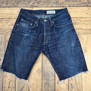 Gustin Cutoff Shorts 116699 schmal roh Denim selvedge blau Herrenjeans 29 W 9,5" - Bild 1 von 7