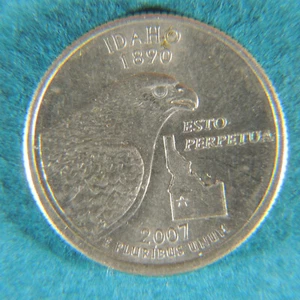 2007 P IDAHO STATE WASHINGTON QUARTER - CIRCULATED - Picture 1 of 2