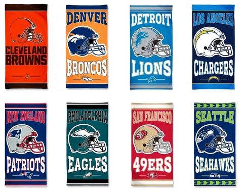 NFL Assorted Teams 30" x 60" Fiber Reactive Beach Pool Dorm Towel NEW Cover