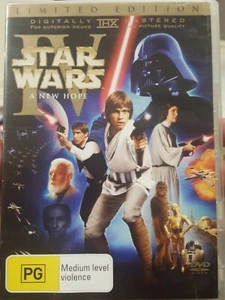 STAR WARS IV RARE DVD A NEW HOPE ORIGINAL THEATRICAL VERSION LIMITED EDITION - Picture 1 of 3