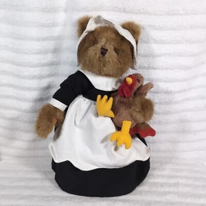 Bearington Bears Cabby & Gobbles Thanksgiving Pilgrim Plush NWT Stuffed Gabby - Picture 1 of 8