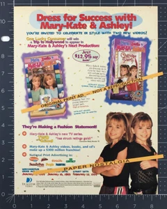 MARY-KATE & ASHLEY - Orig. 1998 Trade AD / ADVERT _ Olsen Twins _ Mall / Kostüm - Bild 1 von 1