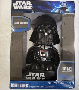 NEW STAR WARS DISNEY "DARK VADER" GUMBALL DISPENSER w/ SOUND & LIGHTS 8" - Picture 1 of 4