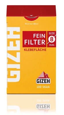 100x 100 (10000) Gizeh Filter 8mm Zigarettenfilter Feinfilter für Zigaretten