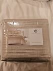 Hotel Collection Luxury Ikat Stripe King Duvet Cover - Champagne, Msrp $405