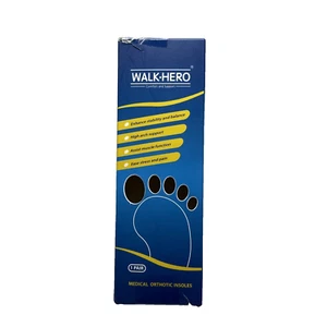 Walk-Hero Medical Orthotic Insoles Comfort And Support Men 4-4.5 Women 6-6.5 - Picture 1 of 11