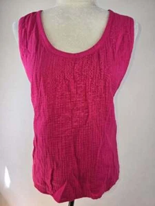 ¡NUEVO CON ETIQUETAS! Camiseta sin mangas EXPRESS talla grande rosa verdadero para mujer 100 % algodón - Imagen 1 de 2
