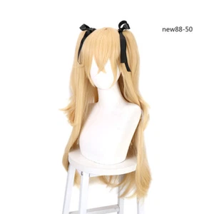 The original Queen Of Sin Fischl Sosplay Wig Game Wig Long Gold Hair  Cosplay - Picture 1 of 7