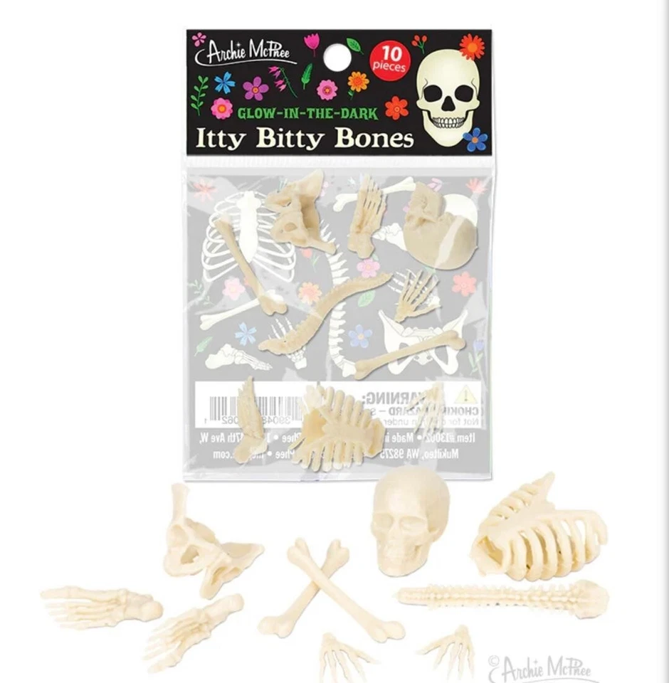 ITTY BITTY BONES - Glow in The Dark 10 Piece Assortments - Image 1 of 1