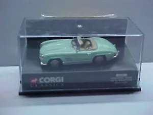 Original Vintage CORGI 03501 Mercedes Benz 300SL Roadster Green In Case - Picture 1 of 5