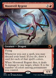 Moonveil Regent x1 1x LÁMINA Arte Extendido Innistrad: Midnight Hunt Casi Nuevo Como Nuevo - Imagen 1 de 1
