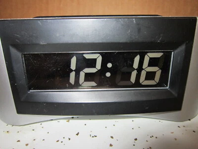 Equity Electric Intertek Blue LED Display Alarm Clock 40010 Tested Works - Image 1 of 4