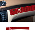 Red Carbon Fiber Interior Passenger Dashboard Cover Trim For Mercedes Benz W211