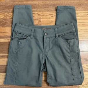 Pantalones Cortos Prana, Carlotta, Verde Estornino, Mezcla de Algodón Orgánico, Talla 4/27 - Imagen 1 de 16