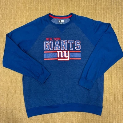 Sudadera cuello redondo New York Giants para hombre XL azul ropa del equipo de la NFL suéter Foto 1 de 4
