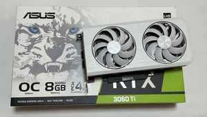 ASUS Dual GeForce RTX 3060 Ti 8GB White GPU Graphics Card Used - Bild 1 von 17