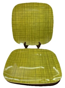 Orla Kiely Target Green Scribble Melamine Dinner Plates Set Of Four 10” Camping - Picture 1 of 5