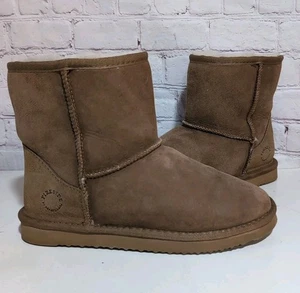 Fireside By Dearfoams Women's Rosebery Shearling Bootie Chestnut Brown Size 8/39 - Picture 1 of 12