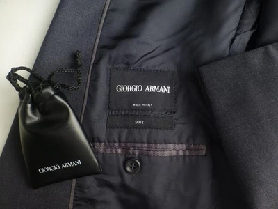 NWOT Giorgio Armani Blazer 52L/42L Black Label New Suit Jacket Super160 - Image 1 of 4