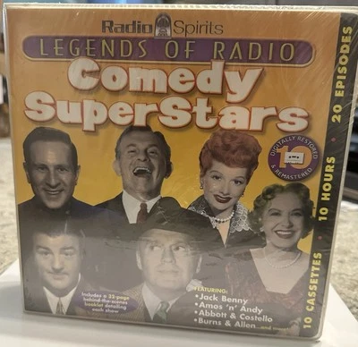 Legends Of Radio Comedy Superstars 10 Cassette Tape Set Radio Spirits NEW SEALED - Image 1 of 3