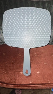 Espejo tocador de plástico portátil vintage Conair Mirror Lite azul verde años 70 Foto 1 de 4