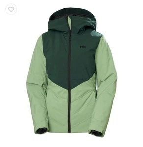 HELLY HANSEN BNWT Women's Alpine Insulated Ski Jacket Jade Green 2.0 LARGE - Picture 1 of 15