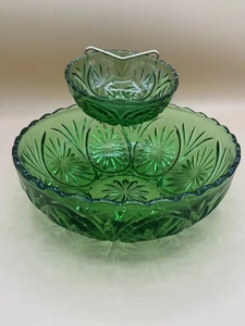Anchor Hocking 3 Stück Chip Dip Spearmint Green MCM USA OVP Vintage - Bild 1 von 15