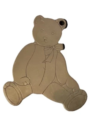 Винтажный Gordon Fraser плюшевый медведь брелок твердого латуни надпись милое животное  - Изображение 1 из 2