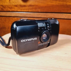 Olympus (µ[mju:]-1  35mm Film Camera Point & Shoot Black Excellent Condition  - Picture 1 of 13