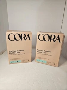 2-PK-Cora Fodere Vescica 100% Cotone Biologico, Lunghezza Regolare (78 ct/ea) - Foto 1 di 4