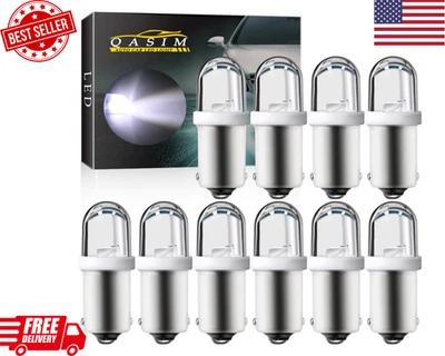 Qasim LED 6V 6.3V DC BA9S GE44 47 Pinball LED Light Bulb 53 57 1895 1891 64111 f - Image 1 of 4