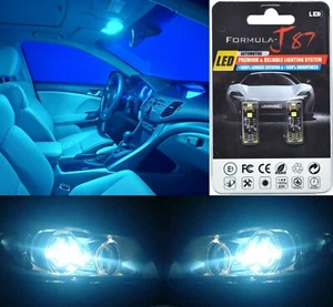 Canbus Error LED Light 168 Icy Blue 8000K Two Bulb License Plate Tag Replace SMD - Picture 1 of 10