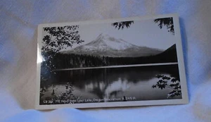 Postal con foto real vintage Mount Hood from Lost Lake Oregon RPPC sin usar. - Imagen 1 de 2
