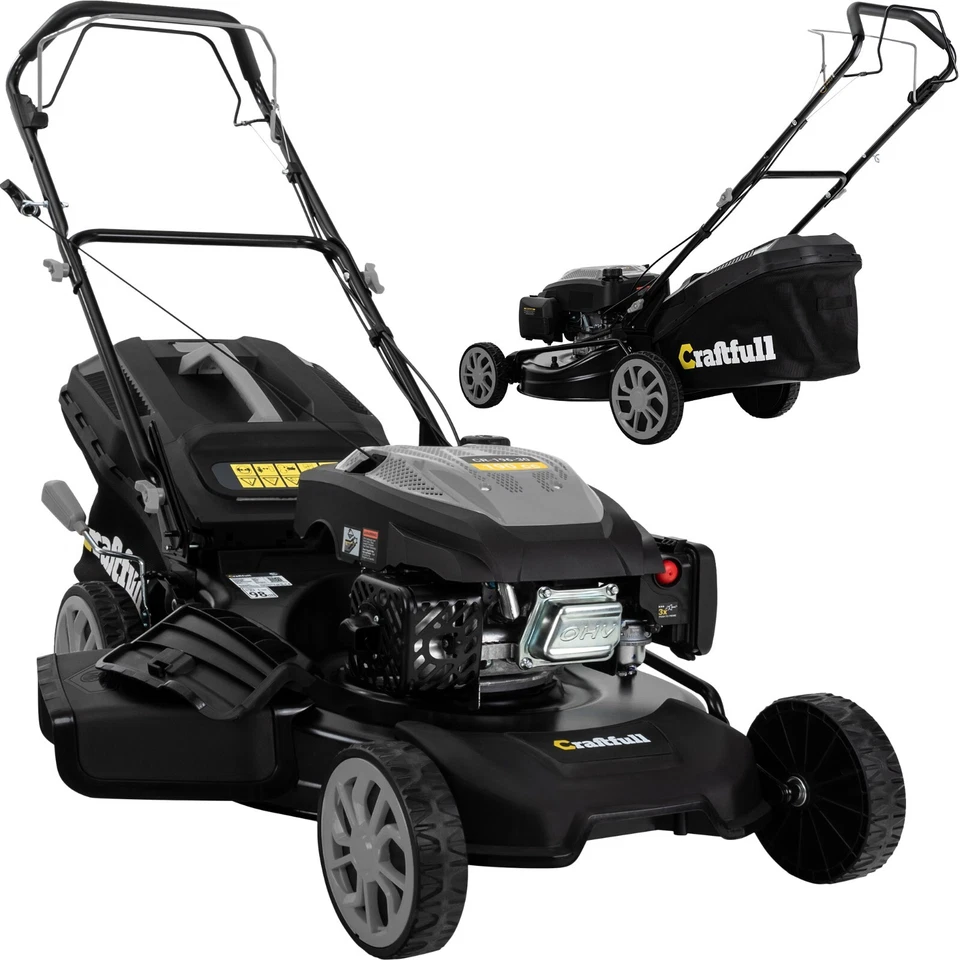 Craftfull Rasenmäher Selbstantrieb Benzin Mulcher Rasen Mäher 53cm Schnittbreite - Bild 1 von 1