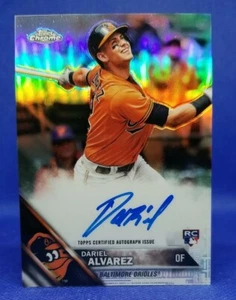 Dariel Alvarez 2016 Topps Chrome Refractor /499 #RA-DA Rookie Auto - Picture 1 of 5