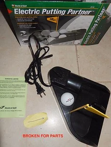 Golf Gifts Gallery Electric Putting Partner, Not working FOR PARTS, JR100 - Picture 1 of 3