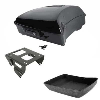 Chopped Trunk Solo Mount Rack Fit For Harley Touring Road Glide 2014-2025 - Image 1 of 4