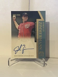 2011 Topps Tier One On the Rise Auto /999 Jordan Zimmermann #OR-JZ Autograph - Picture 1 of 2