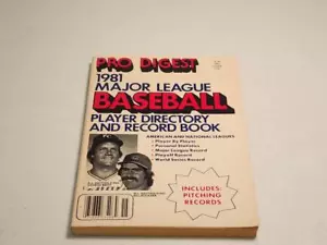 Vintage 1981 Major League Baseball Spieler Verzeichnis & Rekord Statistiken Buch PB - Bild 1 von 5