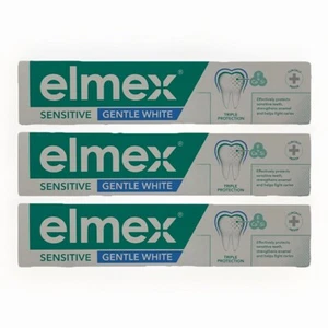 3x ELMEX Sensitive Whitening Toothpaste For Sensitive Teeth And Gums 75ml - Picture 1 of 6