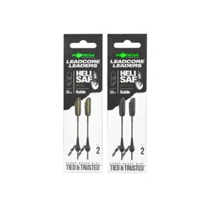 Korda Kable Heli Safe Leadcore Leaders 2 x 50 cm - Erbaccia / Selsa - Foto 1 di 2