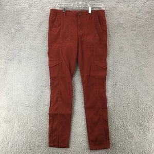 Cabi The Drifter Skinny Cargo Pants Womens 8 Dark Orange High Rise Pockets - Picture 1 of 14