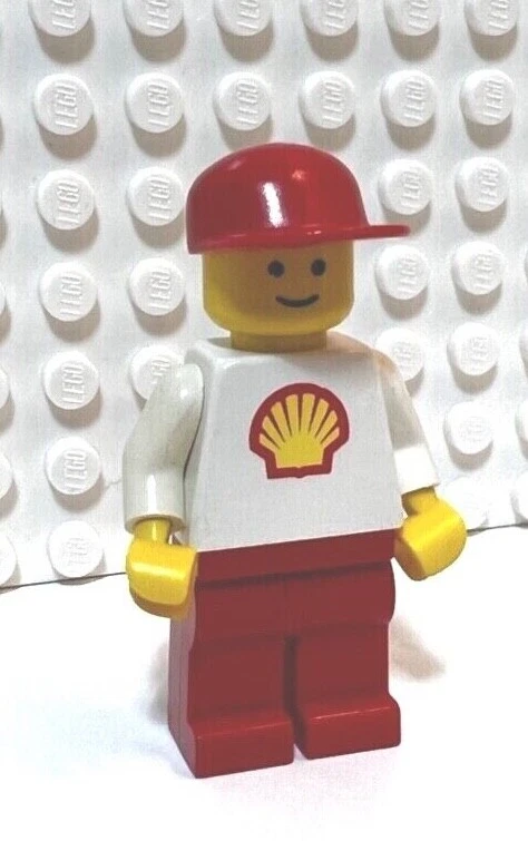 RARO: Shell Worker: Shell005 lego minifigura de colección gasolinera set (1470) Foto 1 de 1