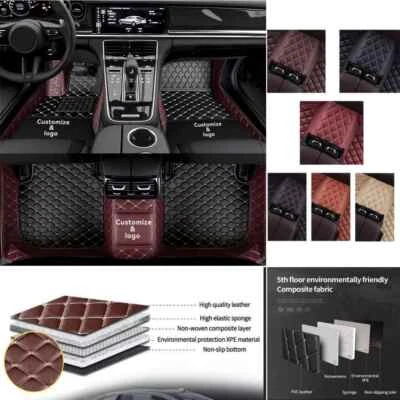 For Fit Land Rover LR2 LR3 LR4 Handmade Car Floor Mats Carpets Auto All Series — 第 1/4 张图片