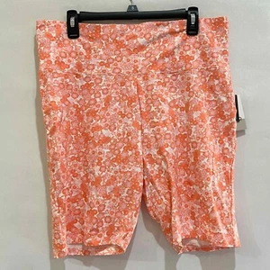 BP Mujer 1X Estampado Floral Cintura Alta Bicicleta Pantalones Cortos Atletismo Ropa Activa Informal - Imagen 1 de 5