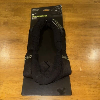 Nike Banda de Resistencia a la Luz Negro y Verde 20 libras Resistencia 87265 Nuevo Con Etiquetas Foto 1 de 4