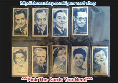 CARRERAS TURF SLIDES RADIO CELEBRITIES 1950 (G/F) *PICK THE CARDS YOU NEED* - Image 1 of 4