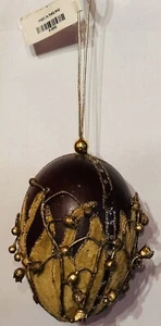 Unique GORGEOUS Large Lily of Valley Embellished Ornament Estate Find 4.5” NWT - Picture 1 of 9