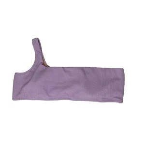 J. Crew One Shoulder Bikini Oberteil Größe 3X Lavendel Lila Strukturiert BE715 Neu mit Etikett - Bild 1 von 13